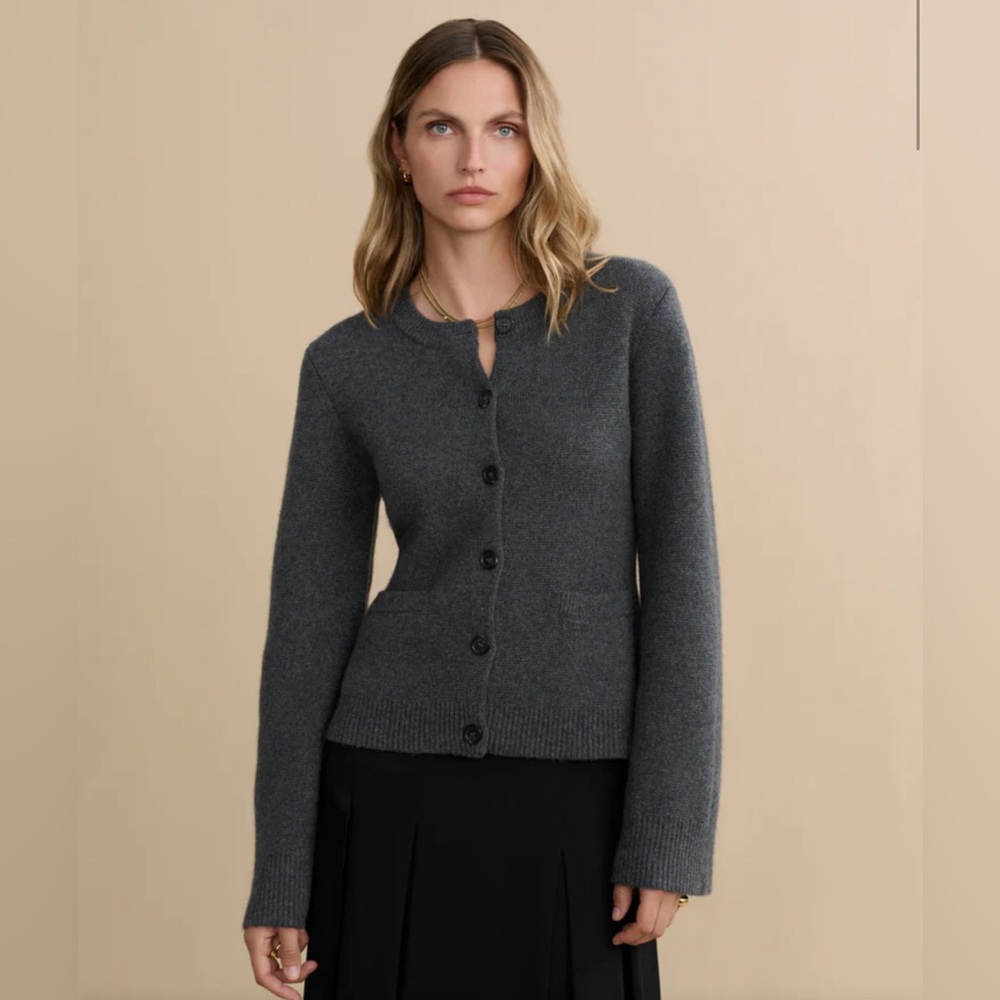 Jenni Kayne Cooper Cardigan- Dark Grey XS NWPT